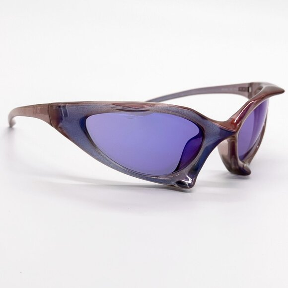 NEW BALENCIAGA SUNGLASSES BB0352S 002 PURPLE UNISEX EYEWEAR